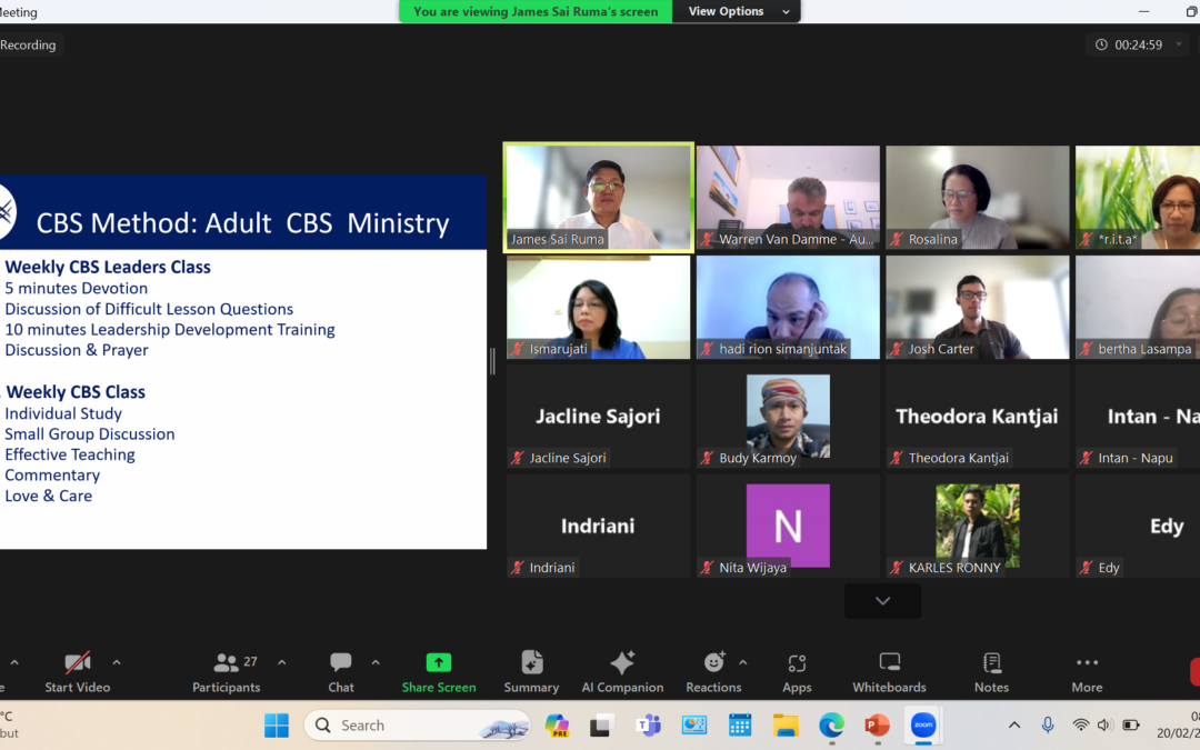 Pelatihan Community Bible Study (CBS) untuk Kartidaya (Online)